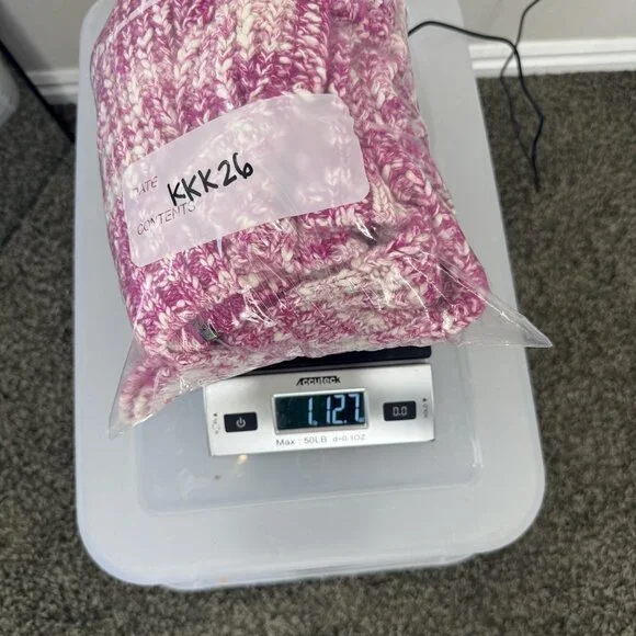 Sundance Sweater Womens Small Pink White Zip Front Collared Chunky Knit Pockets - Picture 8 of 8